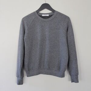 Perfect White Tee Gray Heather Crewneck Sweatshirt Size Small